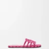„Petal Anagram“-Pantolette aus besticktem Canvas „Petal Anagram“-Pantolette aus besticktem Canvas
