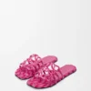 „Petal Anagram“-Pantolette aus besticktem Canvas „Petal Anagram“-Pantolette aus besticktem Canvas