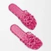 „Petal Anagram“-Pantolette aus besticktem Canvas „Petal Anagram“-Pantolette aus besticktem Canvas