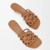 „Petal Anagram“-Pantolette aus weichem Kalbsleder „Petal Anagram“-Pantolette aus weichem Kalbsleder
