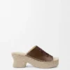 „Petal“ Espadrille-Plateauslipper aus pflanzlich gegerbtem Kalbsleder „Petal“ Espadrille-Plateauslipper aus pflanzlich gegerbtem Kalbsleder