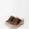 „Petal“ Espadrille-Plateauslipper aus pflanzlich gegerbtem Kalbsleder „Petal“ Espadrille-Plateauslipper aus pflanzlich gegerbtem Kalbsleder