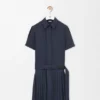 Plisseekleid aus Baumwollmischung Plisseekleid aus Baumwollmischung