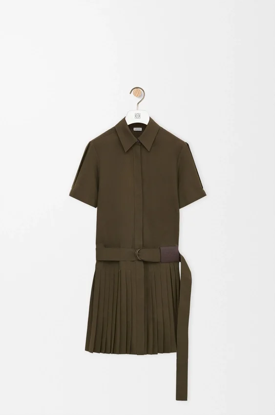 Plisseekleid aus Baumwollmischung Plisseekleid aus Baumwollmischung