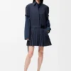 Plisseekleid aus Baumwollmischung Plisseekleid aus Baumwollmischung