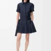 Plisseekleid aus Baumwollmischung Plisseekleid aus Baumwollmischung