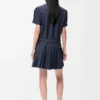 Plisseekleid aus Baumwollmischung Plisseekleid aus Baumwollmischung
