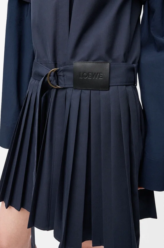 Plisseekleid aus Baumwollmischung Plisseekleid aus Baumwollmischung