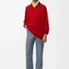 Polo-Pullover aus einer Kaschmir-Seiden-Mischung Polo-Pullover aus einer Kaschmir-Seiden-Mischung