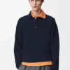 Polo-Pullover aus Wolle Polo-Pullover aus Wolle