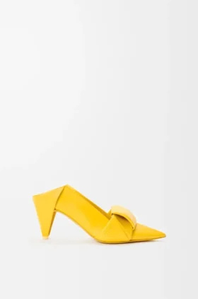 Pumps „Origami Con“ mit Klappe hinten aus Lammleder