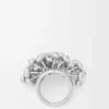 Push-Pin-Ring aus Sterlingsilber und Kristallen Push-Pin-Ring aus Sterlingsilber und Kristallen