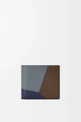 Puzzle-Portemonnaie zum Aufklappen aus klassischem Kalbsleder