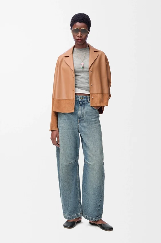 Pyjama-Bluse aus Nappa-Lammleder Pyjama-Bluse aus Nappa-Lammleder