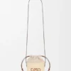 Quadratische Tasche aus Iraca-Palmengeflecht und Kalbsleder Quadratische Tasche aus Iraca-Palmengeflecht und Kalbsleder