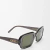 Rechteckige, schmale Sonnenbrille Rechteckige, schmale Sonnenbrille