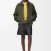 Reißverschlussjacke aus Lammveloursleder Reißverschlussjacke aus Lammveloursleder