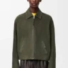 Reißverschlussjacke aus Lammveloursleder Reißverschlussjacke aus Lammveloursleder