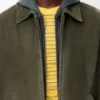 Reißverschlussjacke aus Lammveloursleder Reißverschlussjacke aus Lammveloursleder