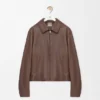 Reißverschlussjacke aus Nappa-Lammleder Reißverschlussjacke aus Nappa-Lammleder