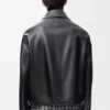 Reißverschlussjacke aus Nappa-Lammleder Reißverschlussjacke aus Nappa-Lammleder