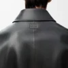 Reißverschlussjacke aus Nappa-Lammleder Reißverschlussjacke aus Nappa-Lammleder