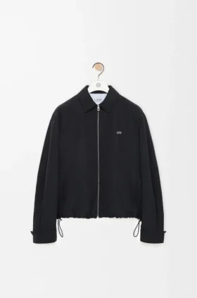 Reißverschlussjacke aus technischer Baumwolle