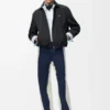 Reißverschlussjacke aus technischer Baumwolle Reißverschlussjacke aus technischer Baumwolle