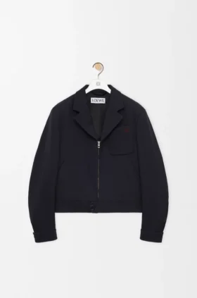 Reißverschlussjacke aus Wolle