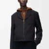 Reißverschlussjacke aus Wolle Reißverschlussjacke aus Wolle