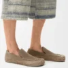 Rio-Loafer aus Wildleder und Raffia