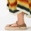 Rio Mary-Jane aus Wildleder und Raffia Rio Mary-Jane aus Wildleder und Raffia