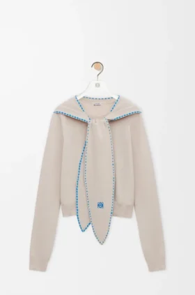 Schal-Pullover aus Wolle