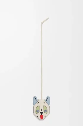 Schlüsselanhänger „Futurist Cat“ aus Kalbsleder