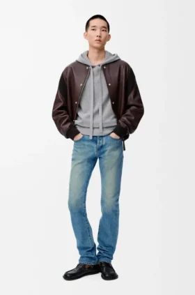 Schmale Jeans aus Denim