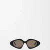 Schmale Sonnenbrille in Dreiecksform Schmale Sonnenbrille in Dreiecksform