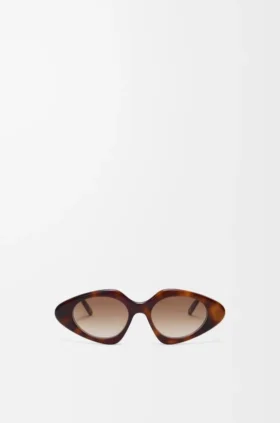Schmale Sonnenbrille in Dreiecksform Schmale Sonnenbrille in Dreiecksform