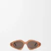 Schmale Sonnenbrille in Dreiecksform Schmale Sonnenbrille in Dreiecksform
