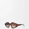 Schmale Sonnenbrille in Dreiecksform