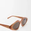 Schmale Sonnenbrille in Dreiecksform Schmale Sonnenbrille in Dreiecksform