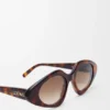 Schmale Sonnenbrille in Dreiecksform