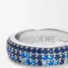 Schmaler Pavé-Ring aus Sterlingsilber und Kristallen Schmaler Pavé-Ring aus Sterlingsilber und Kristallen