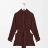 Seidenbluse mit Gürtel Seidenbluse mit Gürtel