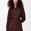 Seidenbluse mit Gürtel Seidenbluse mit Gürtel