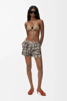 Shorts aus Baumwoll-Frottee-Mischung
