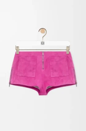 Shorts aus Ziegenwildleder
