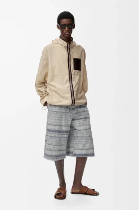 Shorts mit Kordelzug aus Denim Shorts mit Kordelzug aus Denim