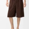 Shorts mit Kordelzug aus Ziegenwildleder
