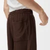Shorts mit Kordelzug aus Ziegenwildleder