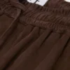 Shorts mit Kordelzug aus Ziegenwildleder